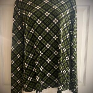 Michael Kors Green Plaid Top